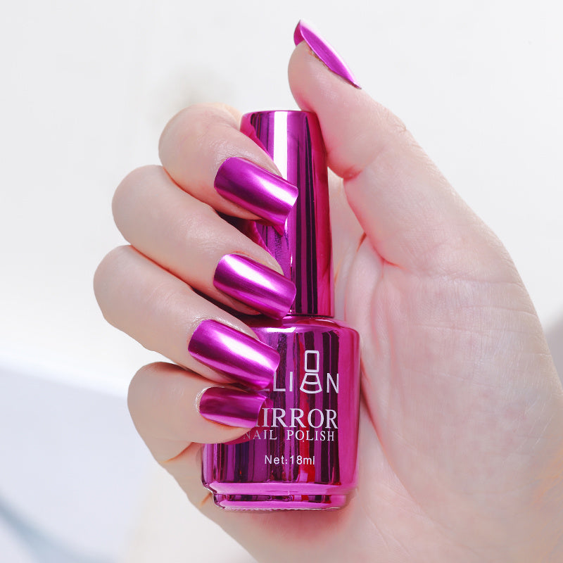 Mirror Silver Nail Polish – Stainless Steel Metallic Shine